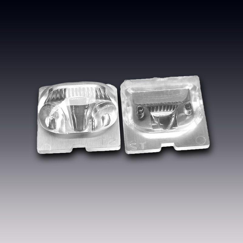 Lente LED de iluminación callejera individual asimétrica mini TPII, TPIII de 13.9x13.9mm para LEDs CREE XPL, XPE, XTE | Luxeon T | Seoul Z5P, OSRAM 2525, 3030, 3535