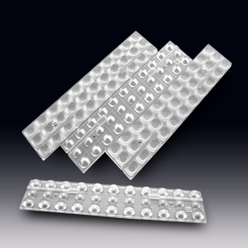 Lentes lineales 33 en 1 compatibles para una gama de LEDs CREE 3535 de potencia media y alta,grupos de LEDs OSRAM 3030. (Serie HX-3x11FR)