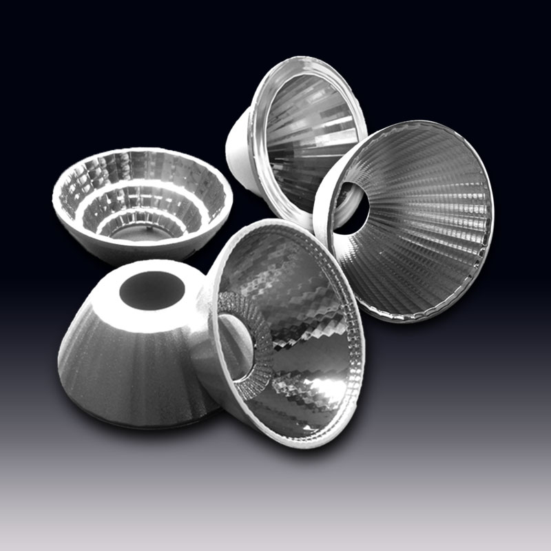 Reflectores de aluminio con diámetro de 32 a 110 mm para LED COB Bridgelux, Citizen, Cree, Osram con LES de 9,8 a 29,4 mm