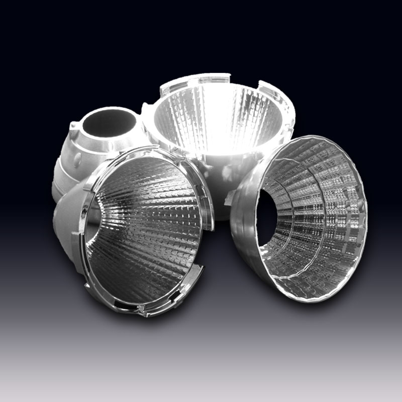 Tubo de guía de luz + reflectores de aluminio de 38 a 92 mm de diámetro para LEDs COB Bridgelux, Citizen, Cree, Osram con LES de 10,5 a 28 mm